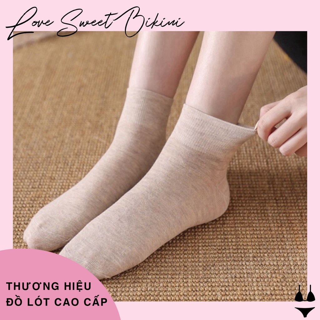Set 10 Đôi Tất Nữ Muối Tiêu Phong Cách VinTaGe | BigBuy360 - bigbuy360.vn
