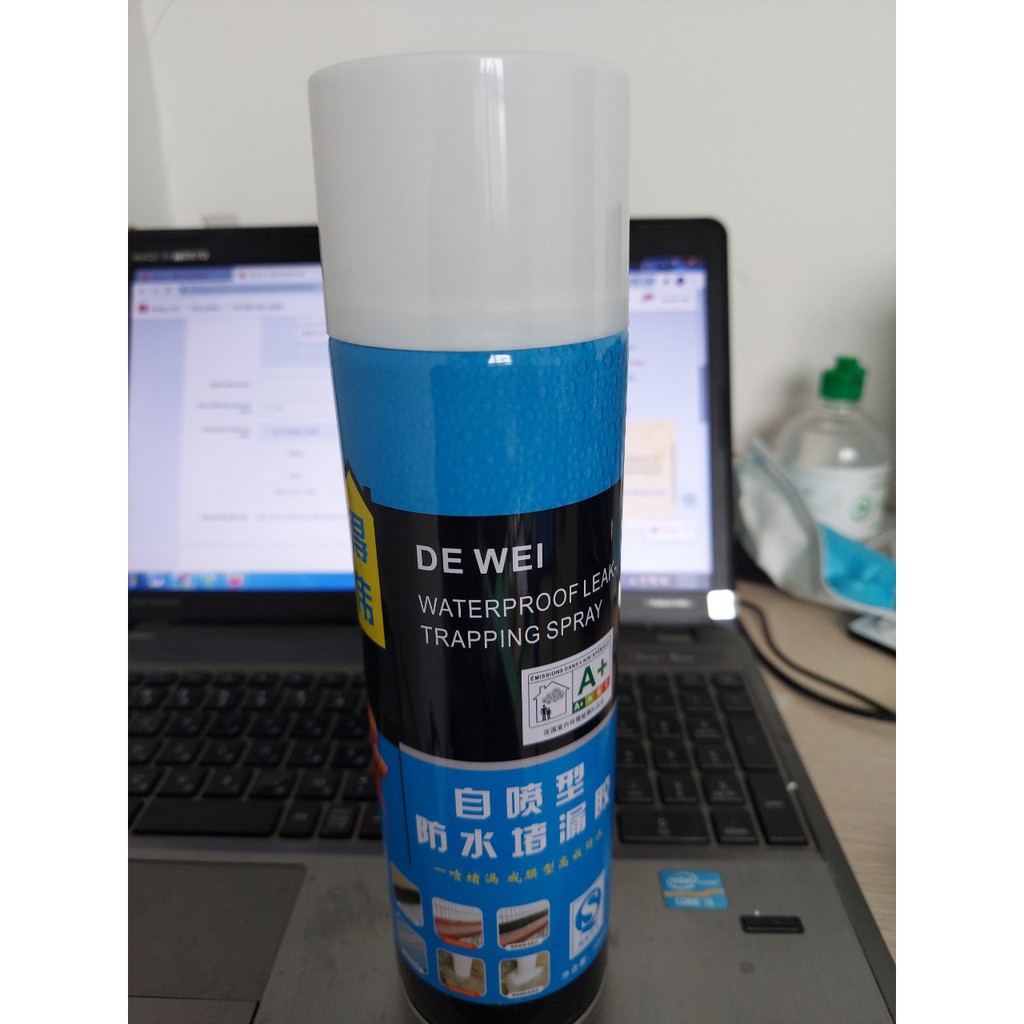 Xịt Chống Thấm 450 ml , Dạng Xịt Tiện Dụng Chống Dột Mái Nhà, Tường, Sơn Chống Thấm (sơn màu trắng)