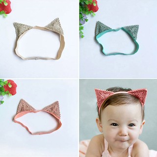 Băng đô vải thiết kế đôi tai dễ thương cho bé