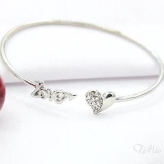 Kiềng đeo tay dáng hở hình chữ Love /hoa hồng kiểu Hàn Quốc