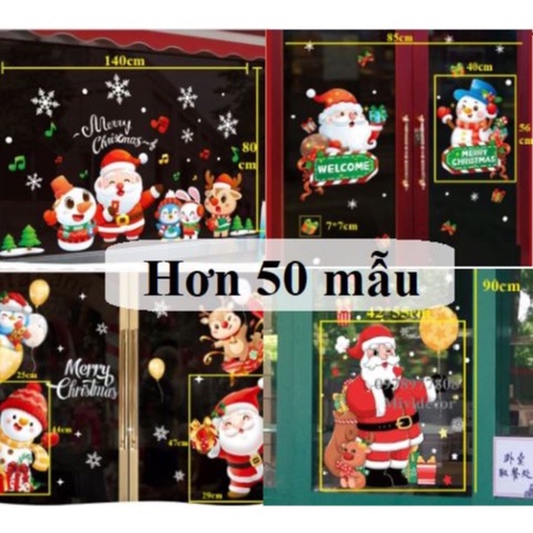 Decal trang trí Noel - Link số 2 gồm 50 mẫu