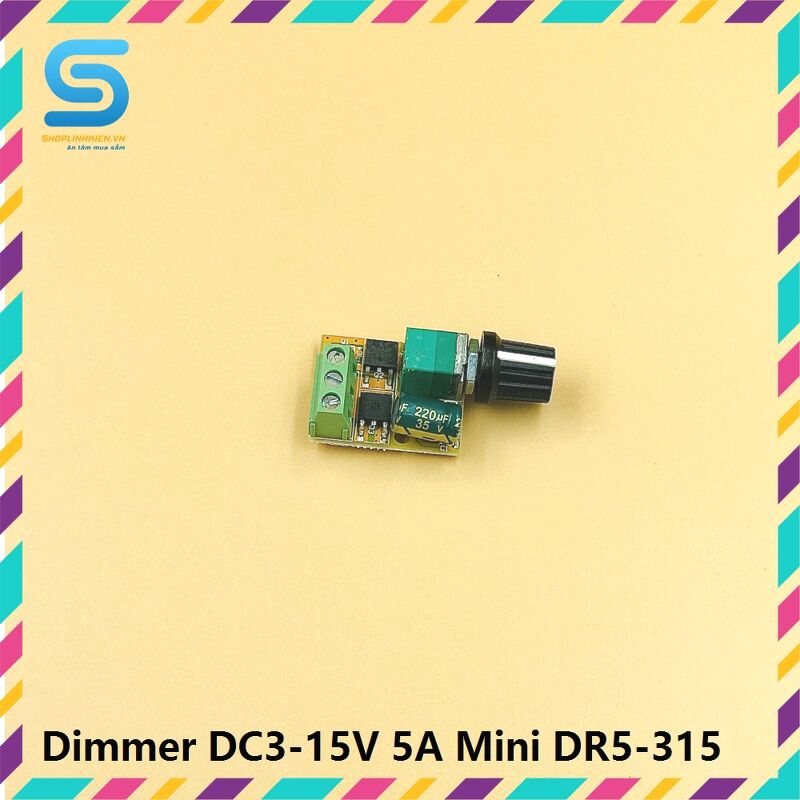 Dimmer DC3-15V 5A Mini DR5-315 | WebRaoVat - webraovat.net.vn