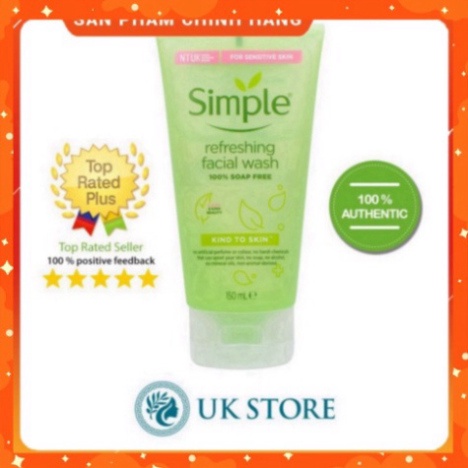 Sữa rửa mặt simple - 150ml Bill 4 date 2023 mới nhất - Chính Hãng | BigBuy360 - bigbuy360.vn