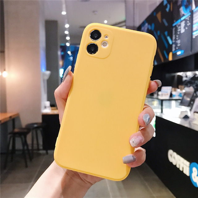iphone Xs Xr 8 Plus Vỏ silicone mềm chống va đập cạnh vuông cổ điển | BigBuy360 - bigbuy360.vn