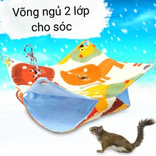 Võng ngủ 2 lớp cho sóc kiểng