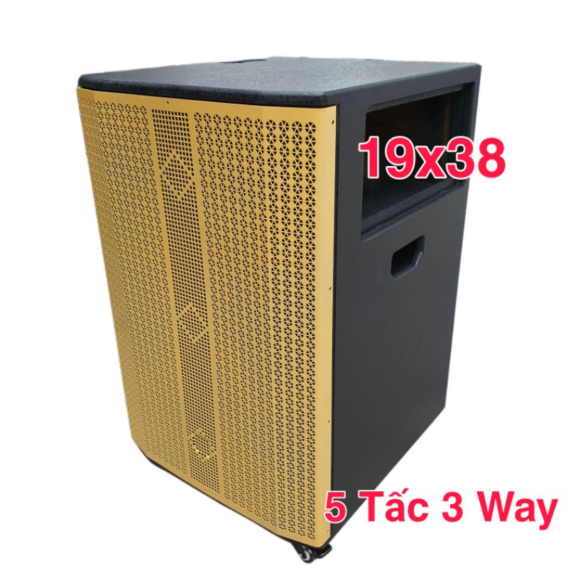Vỏ Thùng Loa Kéo 5 Tấc Mẫu Đẹp Mạch 19x38