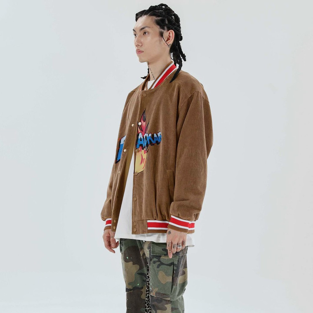 Áo Khoác Bomber Nam Nữ - Áo Khoác Kaki Unisex BLACKAR Vải Nhung Siêu Hot - LP.STORE