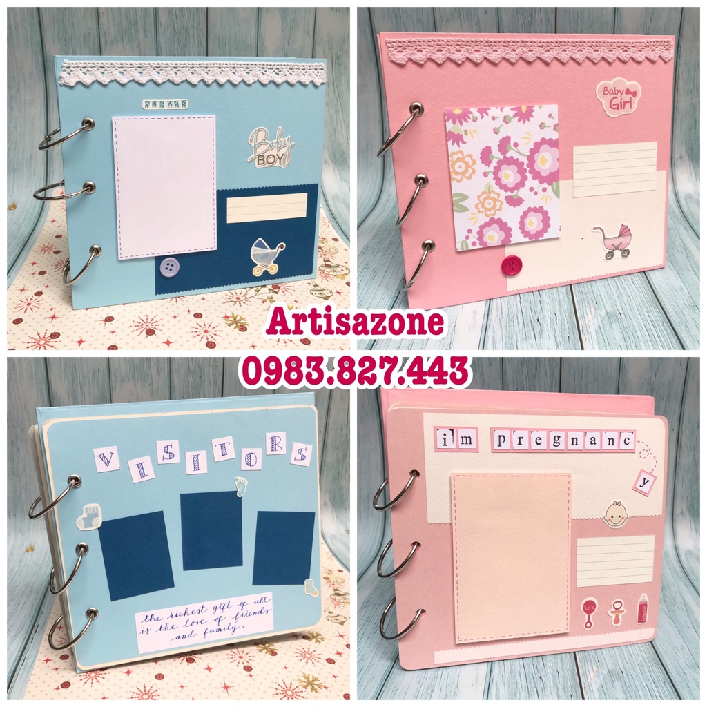 Album, Scrapbook dán ảnh Baby dành cho bé yêu - Đọc kỹ mô tả từng sản phẩm