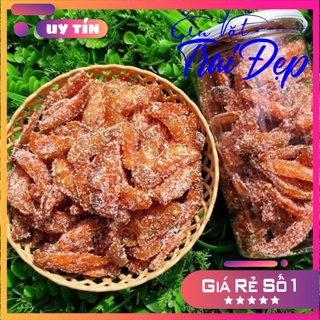 Xả kho mứt cóc sấy cay 300g hủ pet - trai đẹp snack