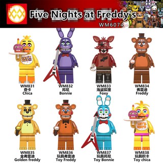 Đồ chơi lắp ráp mini hình các nhân vật trong Five Nights At Freddy's cho trẻ em WM6074