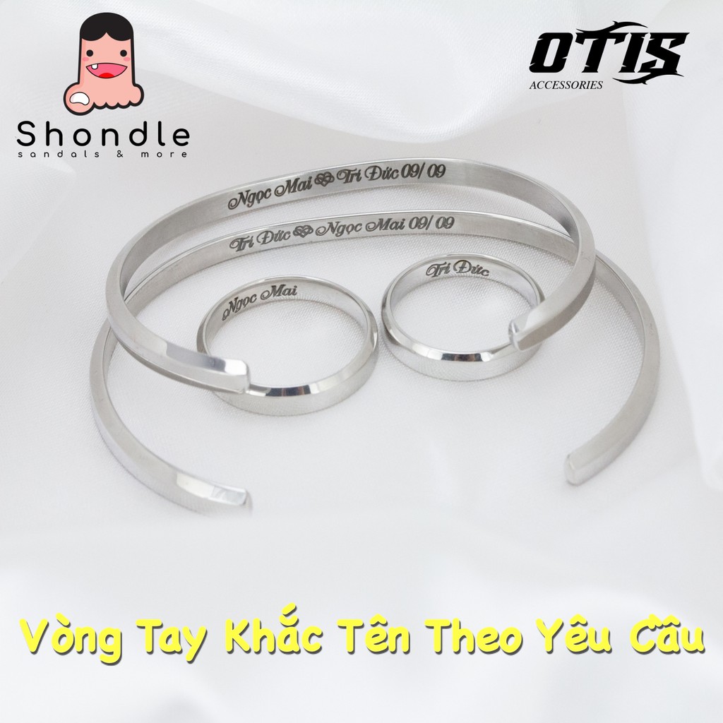 Vòng Tay Khắc Tên Theo Yêu Cầu - Thép Không Rỉ 316L [ BH 1 Năm]