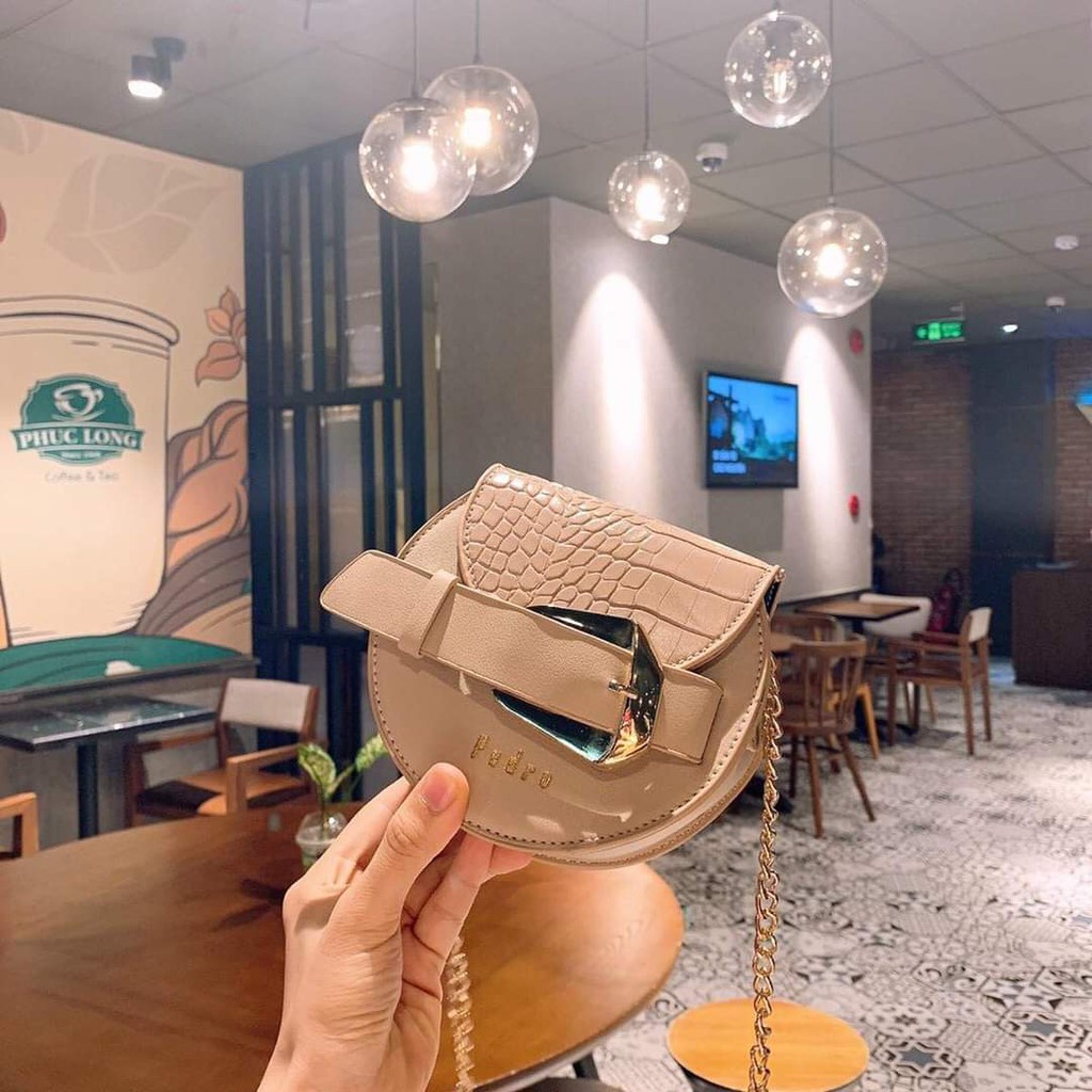 Túi tròn mini phối nịt túi tròn bán nguyệt thời trang hàng đẹp mẫu mới nhất TRONPRO01 + ảnh thật HOT