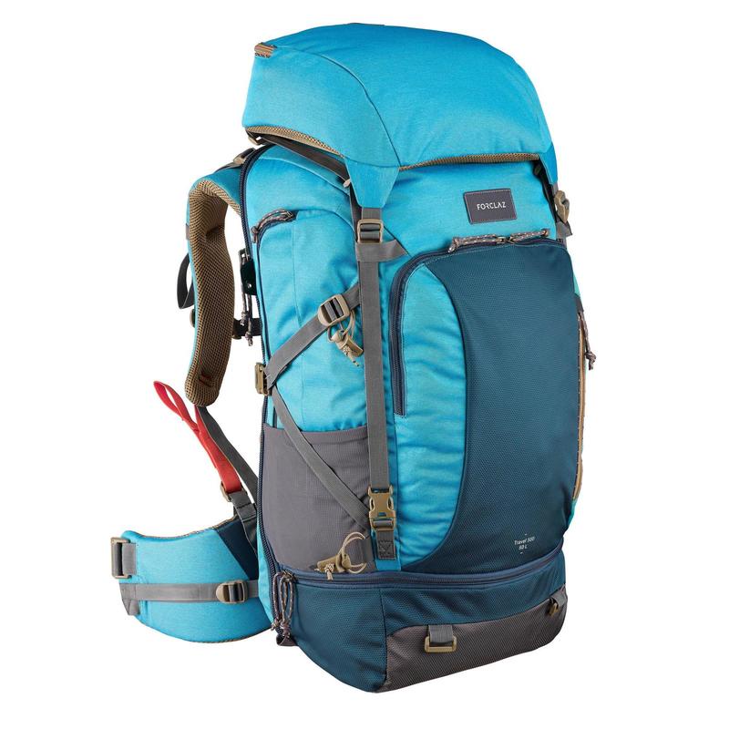 Balo du lịch 50 lít Decathlon Forclaz travel 500 cho nữ - xanh dương