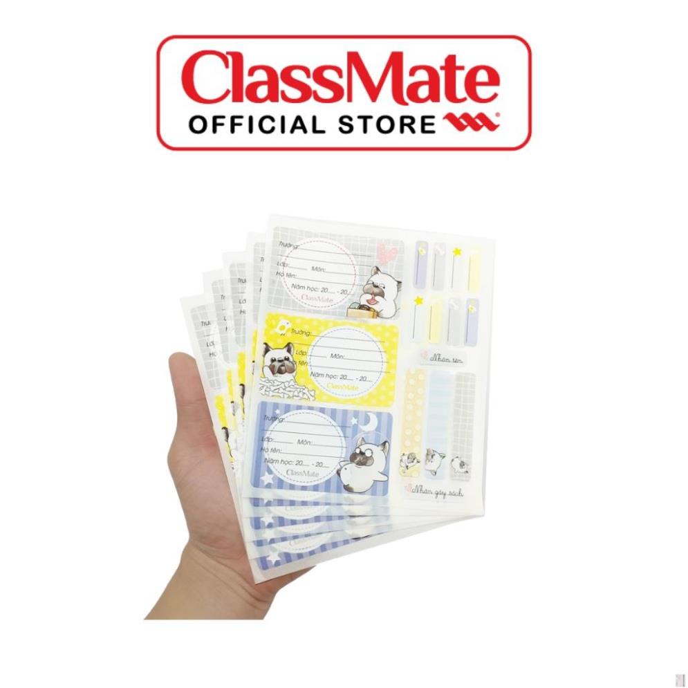 Nhãn Vở Có Keo Dán Sẵn CLASSMATE, Chất Liệu Giấy Bóng Nổi Bật, Họa Tiết Pet Dễ Thương 15 Cái/Tập CL-NT228 .
