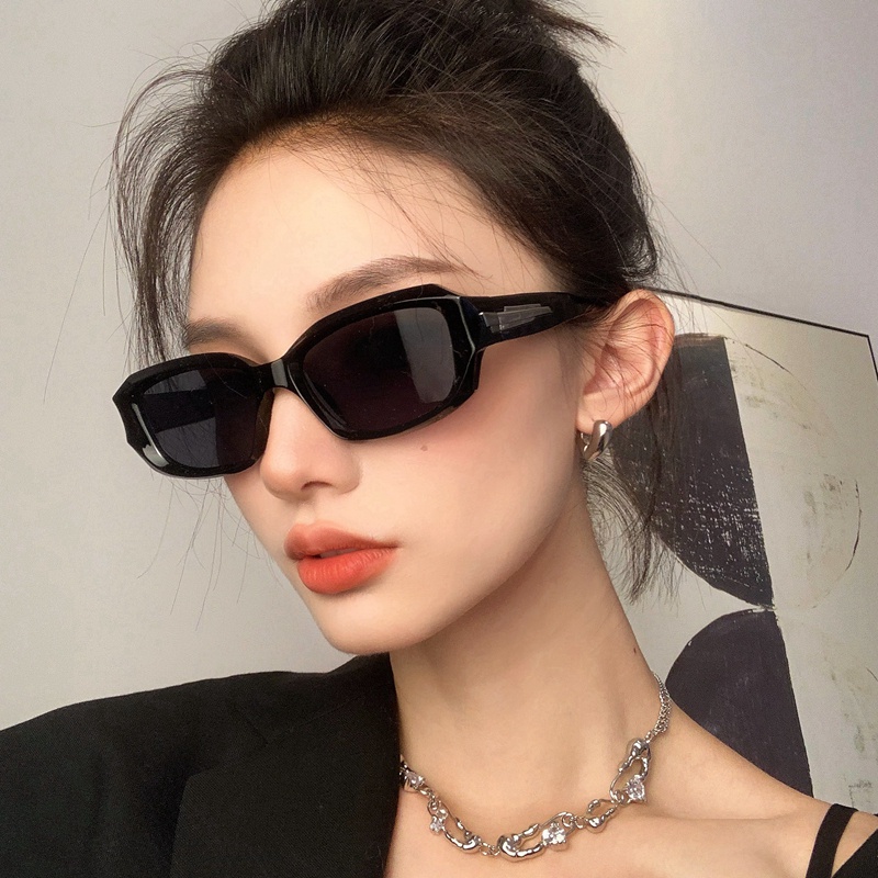 (JIUERBA) Kính Mát Hình Chữ Nhật Phong Cách Hip Hop Cá Tính