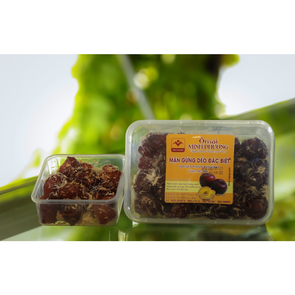 Ô Mai Mận Gừng Dẻo Đặc Biệt Minh Phương - Ô Mai truyền thống since 1956 - 500gram đảm bảo an toàn vệ sinh thực phẩm