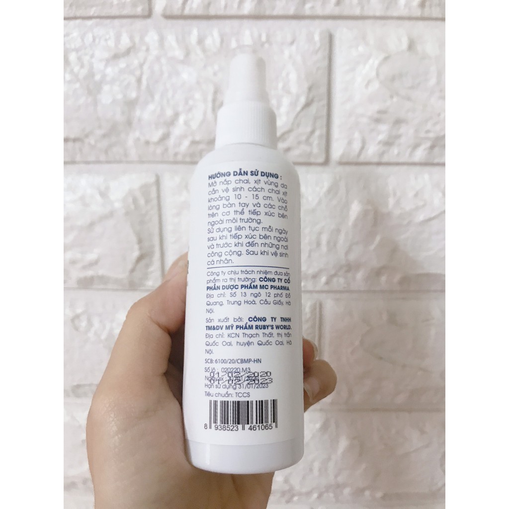 Xịt rửa tay khô 💎Free Ship💎 khử trùng sát khuẩn Pharma 120ml - Có tem chống hàng giả | BigBuy360 - bigbuy360.vn