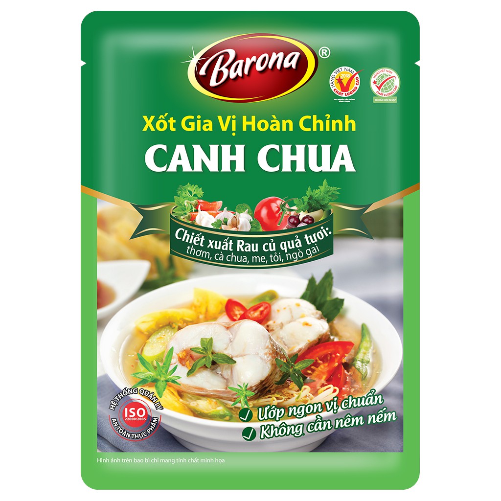 Xốt Gia Vị Hoàn Chỉnh BARONA - Canh chua 80g | BigBuy360 - bigbuy360.vn