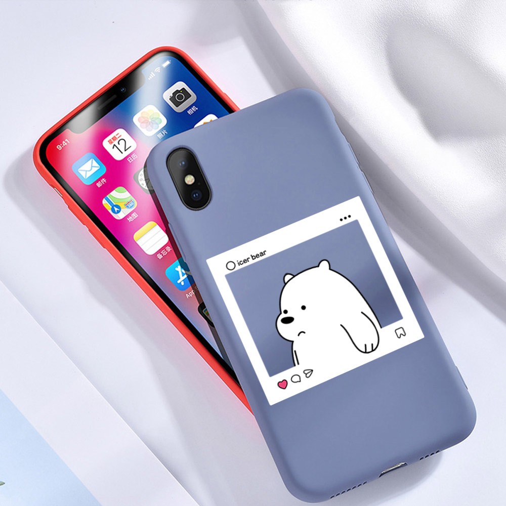 Ốp điện thoại dẻo họa tiết gấu We Bare Bears đáng yêu cho XIAOMI REDMI 9T 9 9A 9C K30PRO K20PRO POCO F2PRO X2 Xiomi Redme POCOPHONE