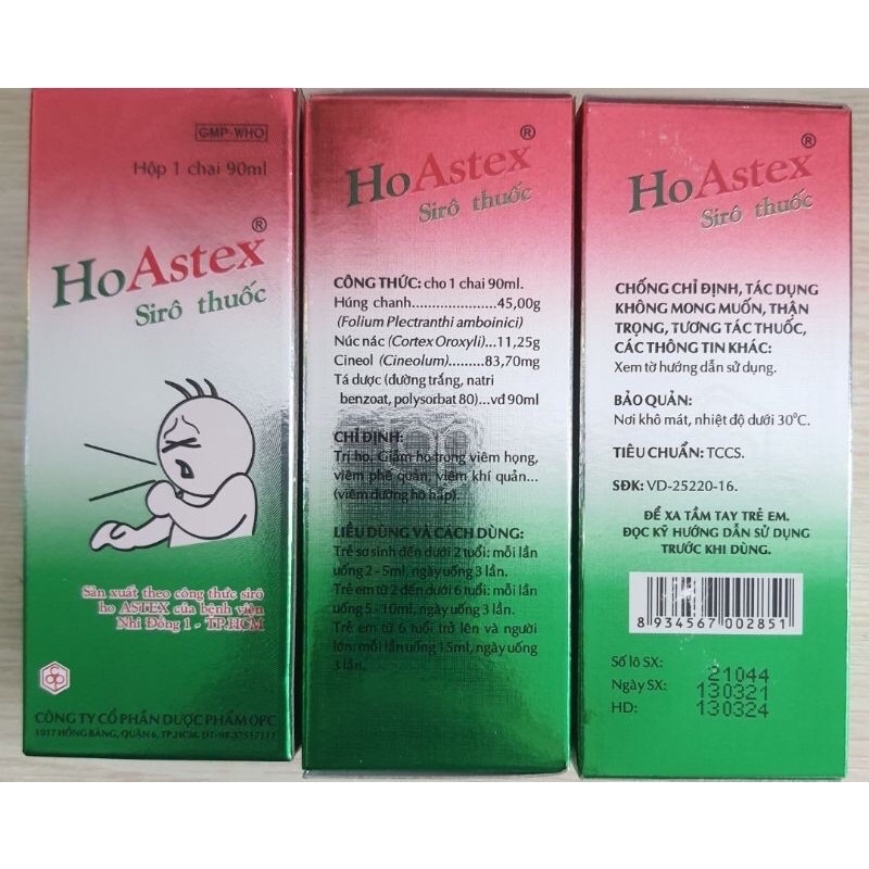 Ho Astex chai 90ml Opc