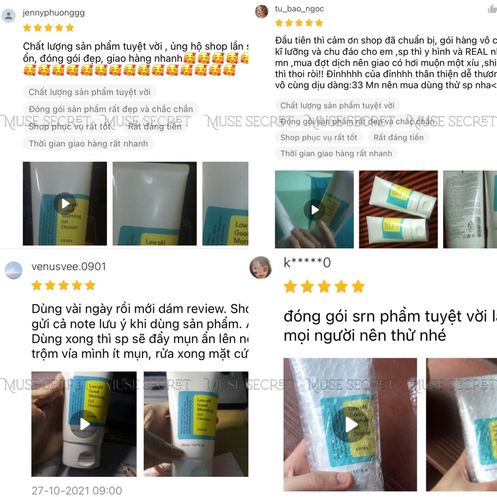 [Quà Tặng Khẩu Trang] Sữa Rửa Mặt Cosrx Low - pH Good Morning Gel Cleanser - Dạng Gel Chiết Từ Dầu Cây Tràm Trà Dịu Nhẹ | BigBuy360 - bigbuy360.vn