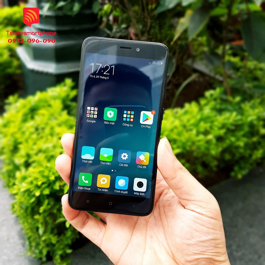 GIẢM KỊCH SÀN Điện thoại Xiaomi Redmi 4X 2 sim Pin 4100mA cảm biến vân tay, vỏ nhôm( tặng ốp, kính cường lực) %