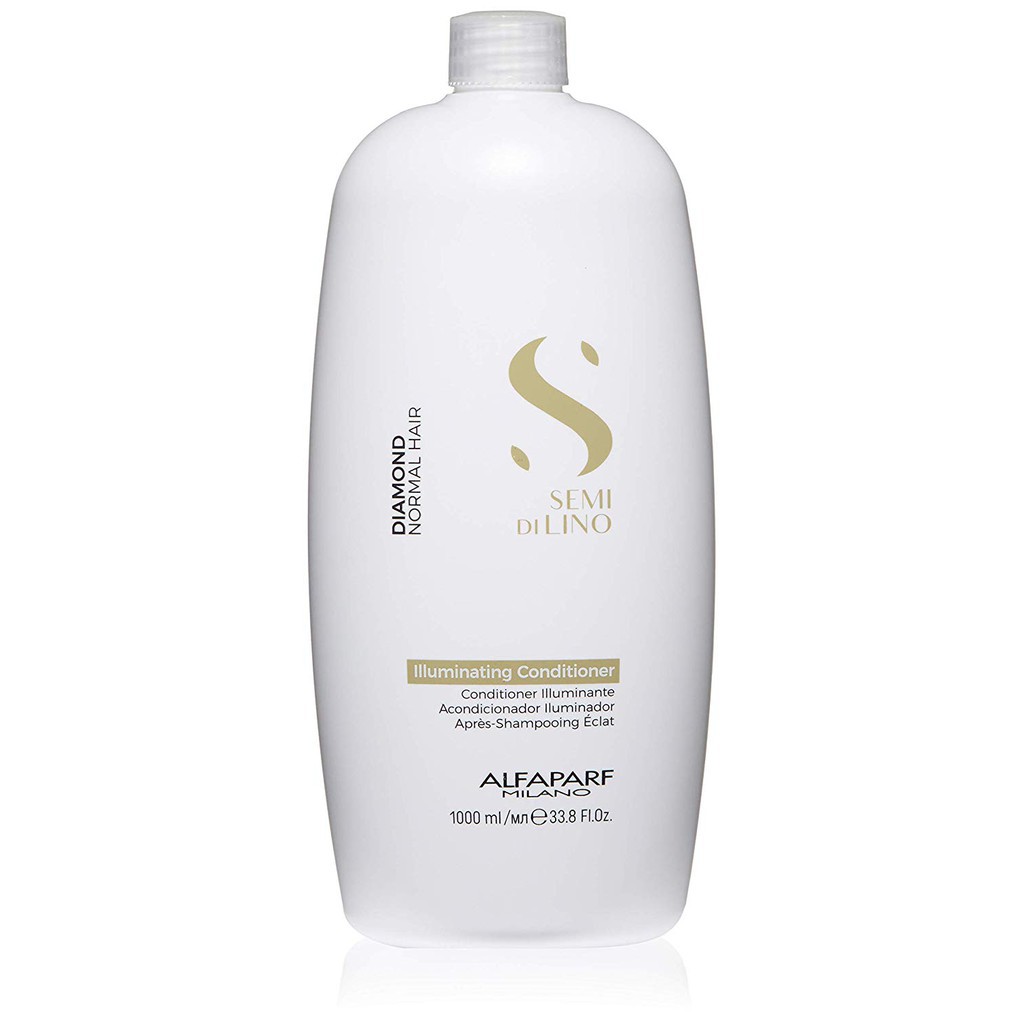 #Alfaparf_chính hãng_Italia Dầu xả Diamond chăm sóc tóc bóng mượt Semi Dilino Illuminating Conditioner Alfaparf 1000ml