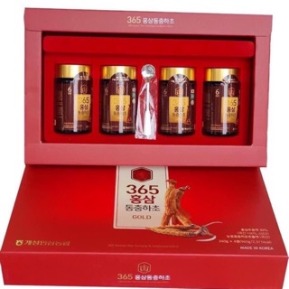 HÀNG MỚI VỀ] Cao Hồng Sâm Đông Trùng Hạ Thảo 365 HÀN QUỐC, Hộp 4 Lọ x 240gr