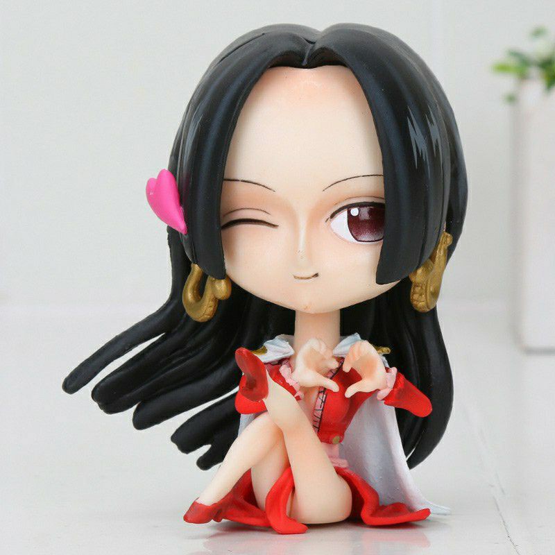 Mô hình Nhân vật One Piece chibi ngộ nghĩnh cute full nhân vật băng mũ rơm râu đen sabo onepiece