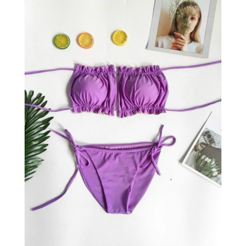 Bikini 2 mảnh dây rút (hình thật)