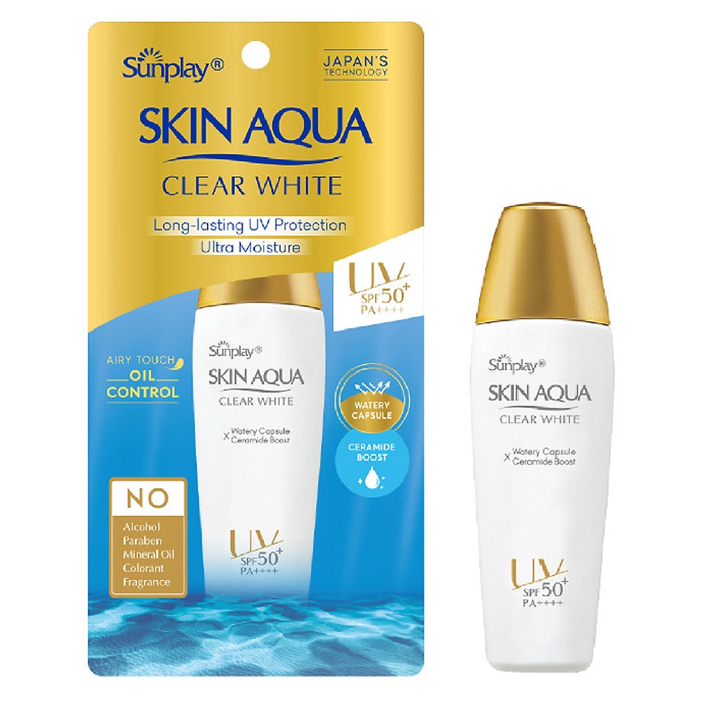 Kem Chống Nắng Sunplay Skin Aqua Clear White Dưỡng Trắng Cho Da Dầu SPF50+ PA++++ (25g/55g) | BigBuy360 - bigbuy360.vn