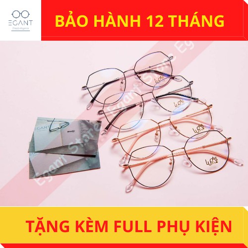 Gọng Kính Cận Tròn Kim Loại Lucas - Lắp Mắt Cận Theo Yêu Cầu