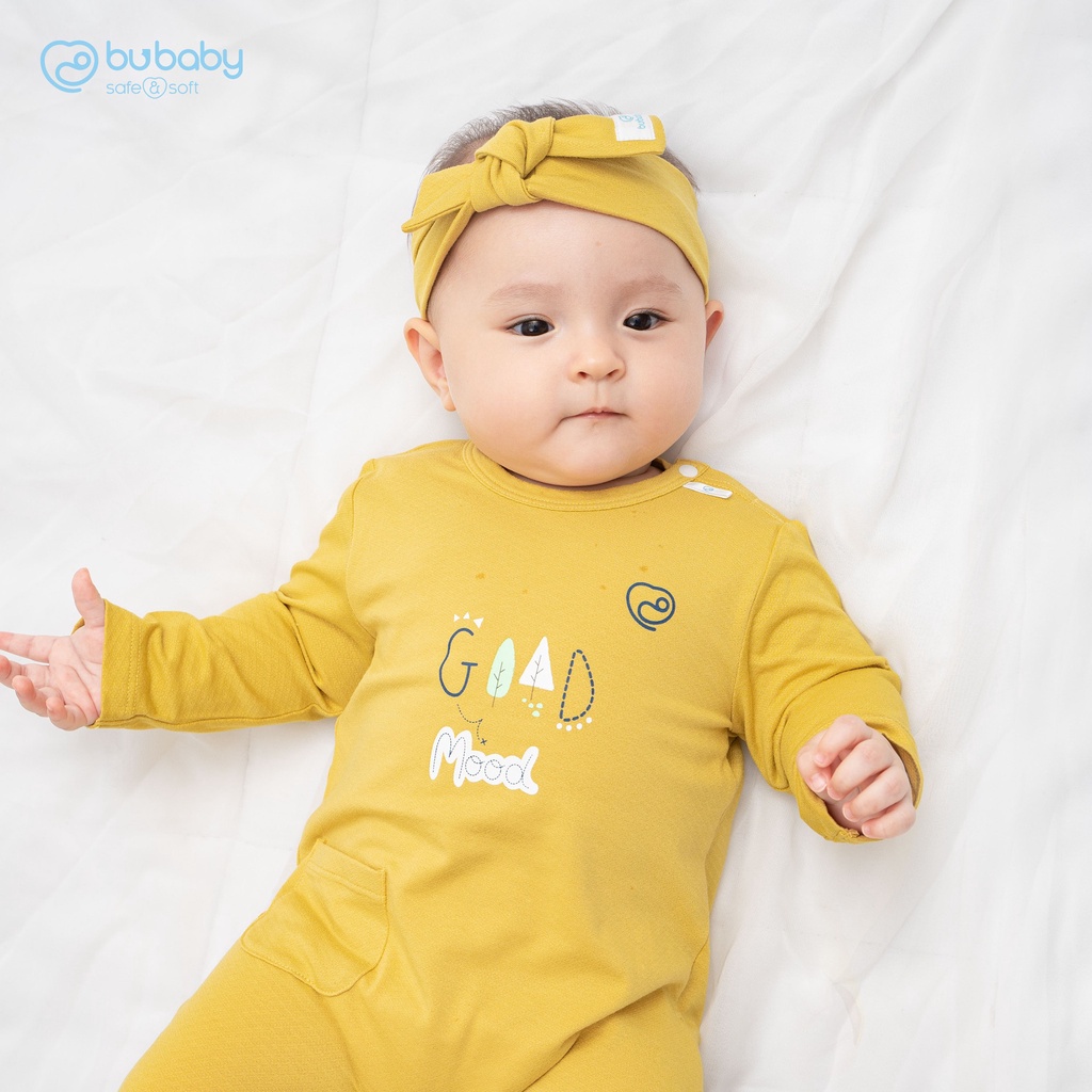 Body cài vai dài tay Candie Nite , New Mooon Bu Baby dành cho bé trai bé gái mềm mại an toàn.