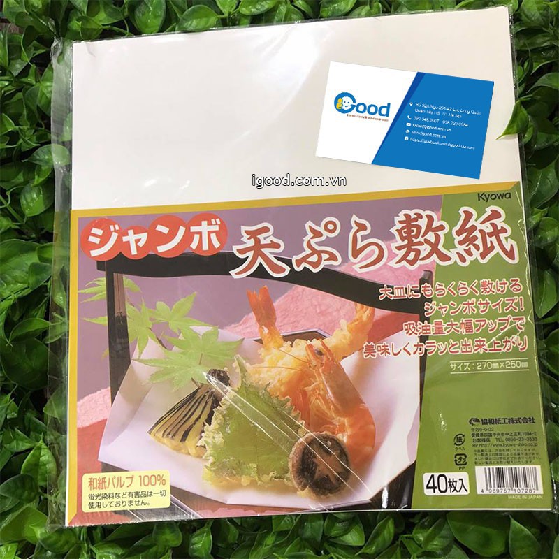 Set 40 giấy thấm dầu mỡ đồ chiên rán NỘI ĐỊA NHẬT BẢN | BigBuy360 - bigbuy360.vn