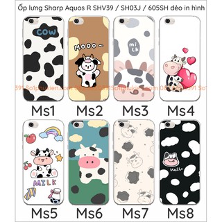 Ốp lưng dẻo trong in hình Sharp Aquos R SHV39 / SH03J / 605SH