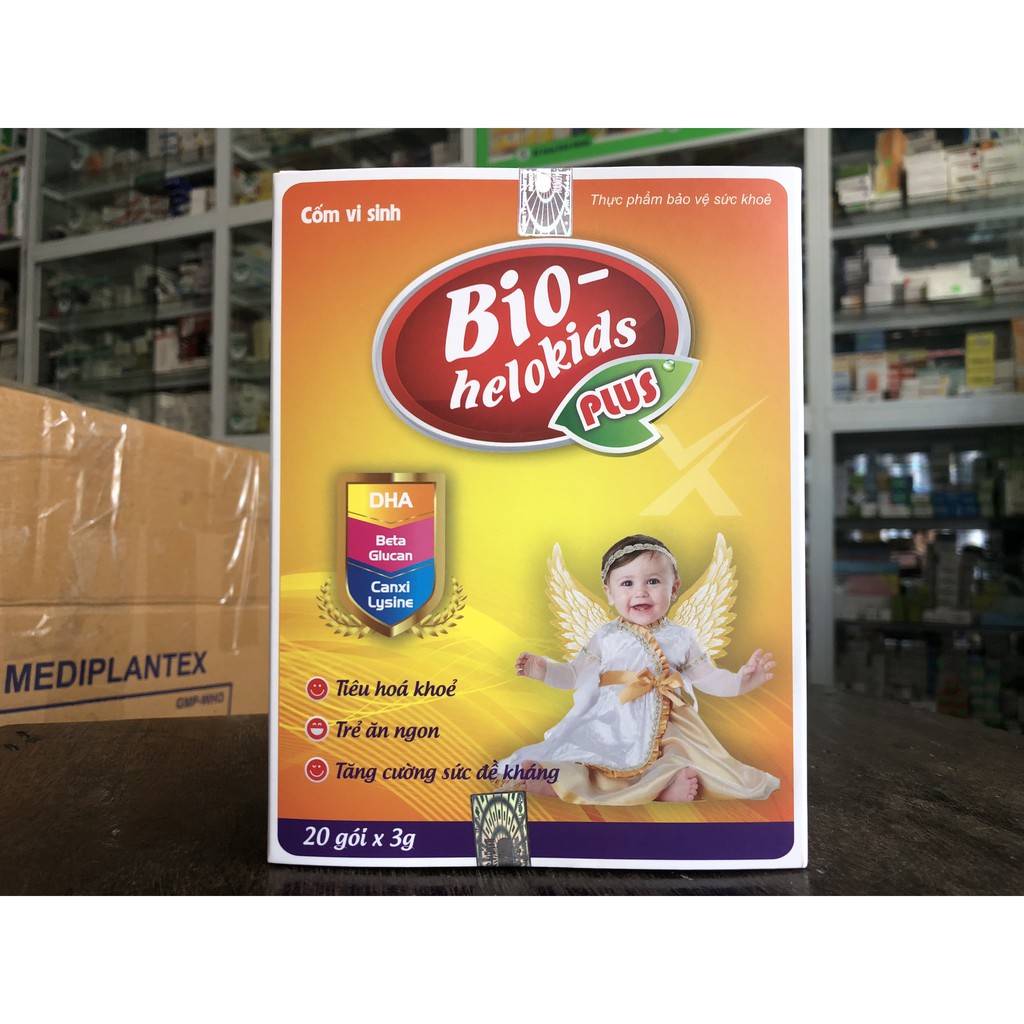 [Kèm Quà Tặng] Cốm vi sinh Bio Helokids Plus - Hỗ trợ tiêu hóa, tăng cường hấp thu, phục hồi sức khỏe (Hộp 20 gói)