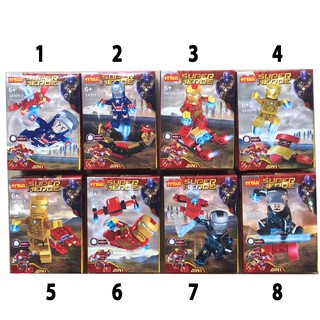 Lego xếp hình Super Heroes - Ironman (có 8 mẫu)