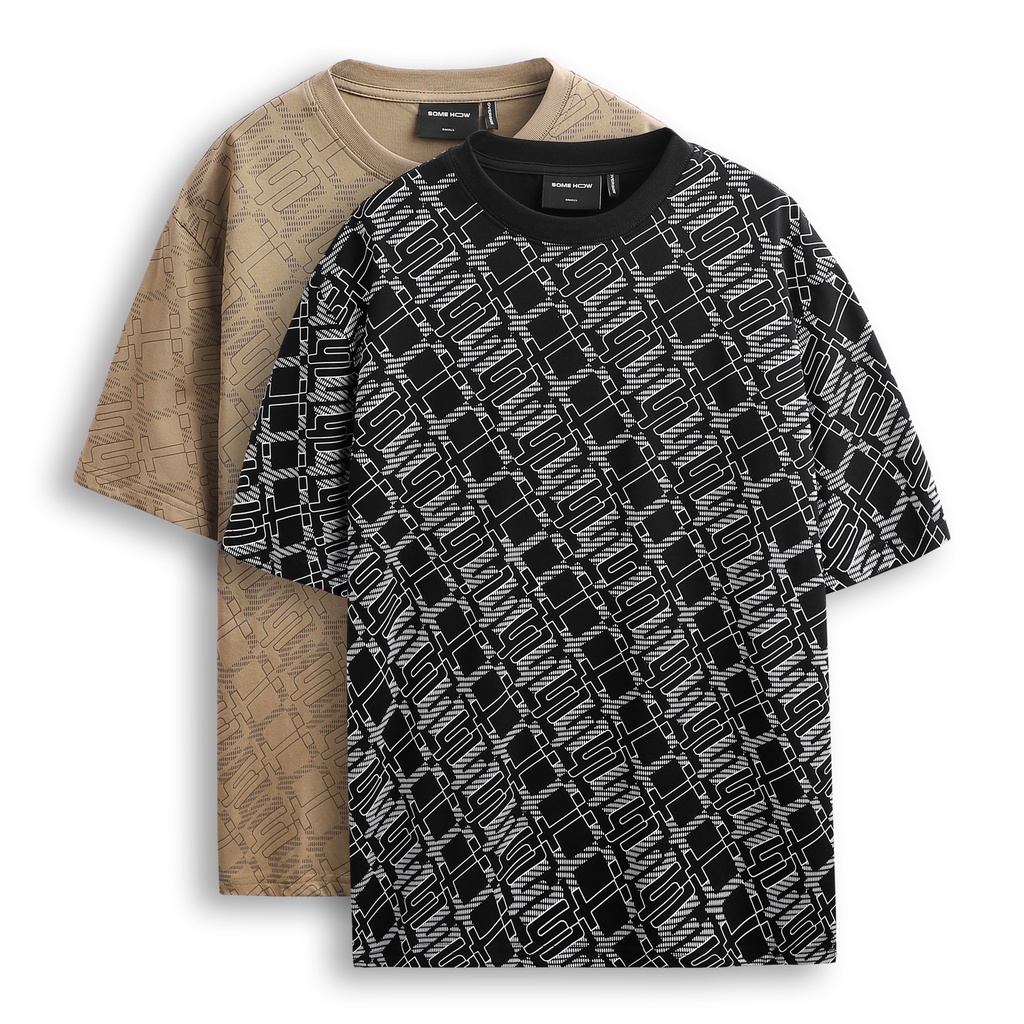 Áo Thun Nam Pano Pattern BC , Chất Thun Cotton Co Giãn Dày Dặn , AT011259,SOMEHOW
