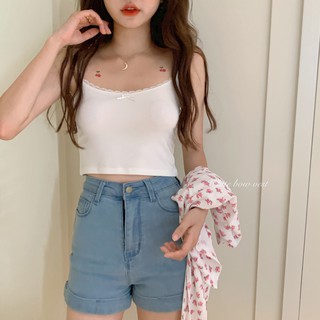 ÁO HAI DÂY VIỀN REN - (6 Màu) - [ẢNH THẬT + HÀNG CÓ SẴN]
