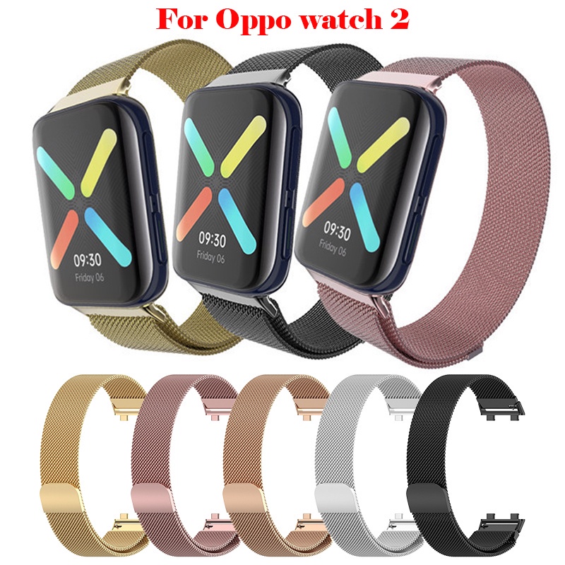 Dây đeo inox Milan sang trọng cho đồng hồ thông minh Oppo Watch 2 42mm 46mm