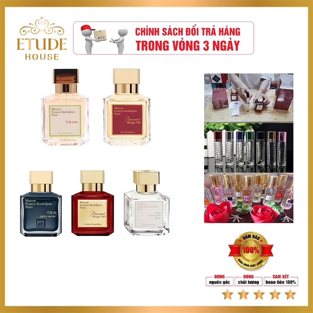 ❤️Hàng Mới Về❤️ Nước hoa mini Chinh Hãng MAISON FRANCIS KURKDJIAN. FULL 5 MÙI HƯƠNG ĐƯỢC SĂN TÌM NHIỀU NHẤT 5/10/20ml | Thế Giới Skin Care