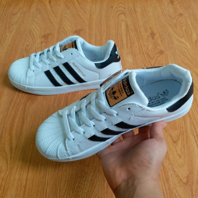 Giày adidas superstart sò tem vàng Nam nữ