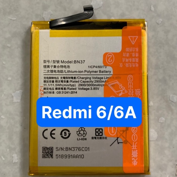 pin xiaomi BN37 / redmi 6 / redmi 6A / pin zin 2900mAh/3000mAh