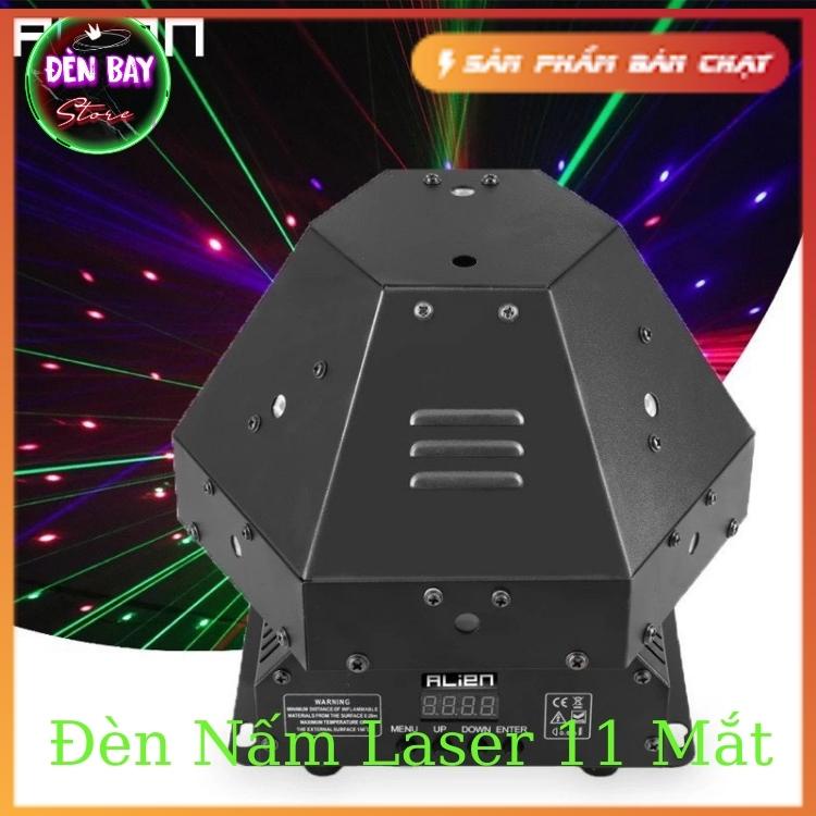 Đèn Nấm Laser 11 Mắt Hiệu Ứng Galaxy Quét Tia Xoay 360 Độ Phù Hợp Dùng Cho Karaoke , Sự Kiện , Tiệc Cưới , Phòng Bay