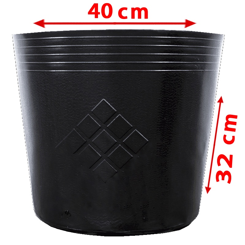 10 Chậu 40X32X32cm nhựa PE dẻo trồng cây bền từ 5 đến 10 năm-77112