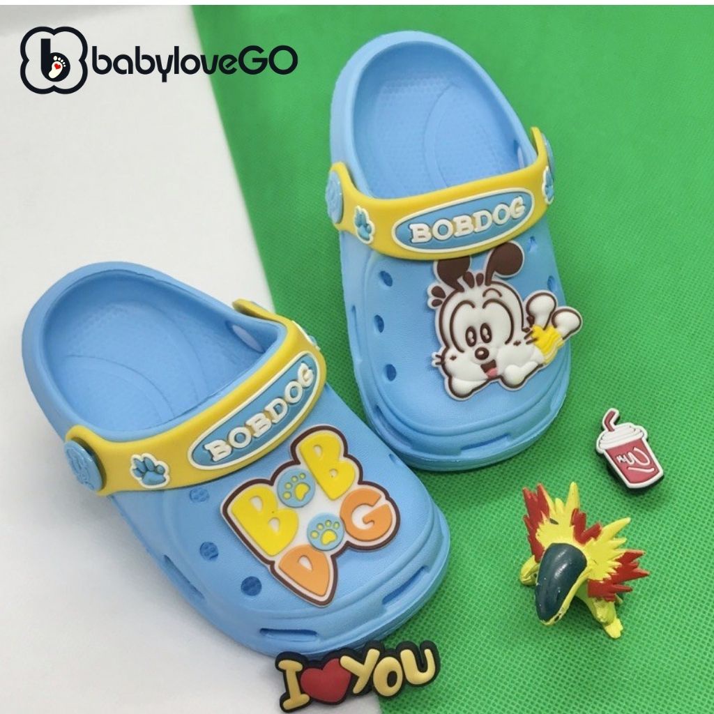 Dép sục cho bé Bobdog BD8019 sandal trẻ em có quai đeo siêu mềm nhẹ chống trơn trượt chính hãng