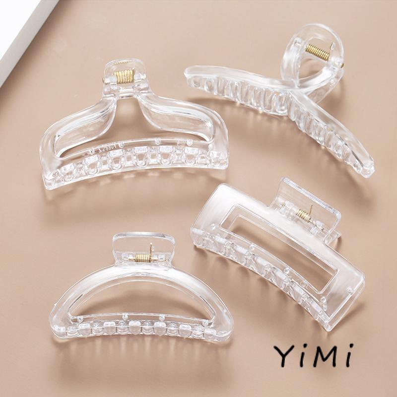 Kẹp tóc cỡ lớn trong suốt phong cách Hàn Quốc tinh tế thời trang