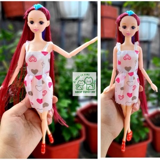 Búp bê khớp linh hoạt tóc dài