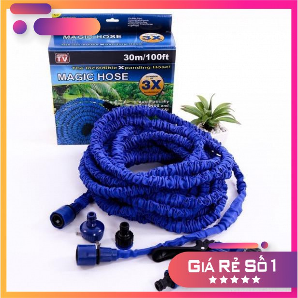 🔏Hàng Loại 1🔏 Vòi Rửa Xe, Tưới Cây, Vòi Xịt Rửa Thông Minh Giãn Nở Magic Hose Giãn Nở 15/30M