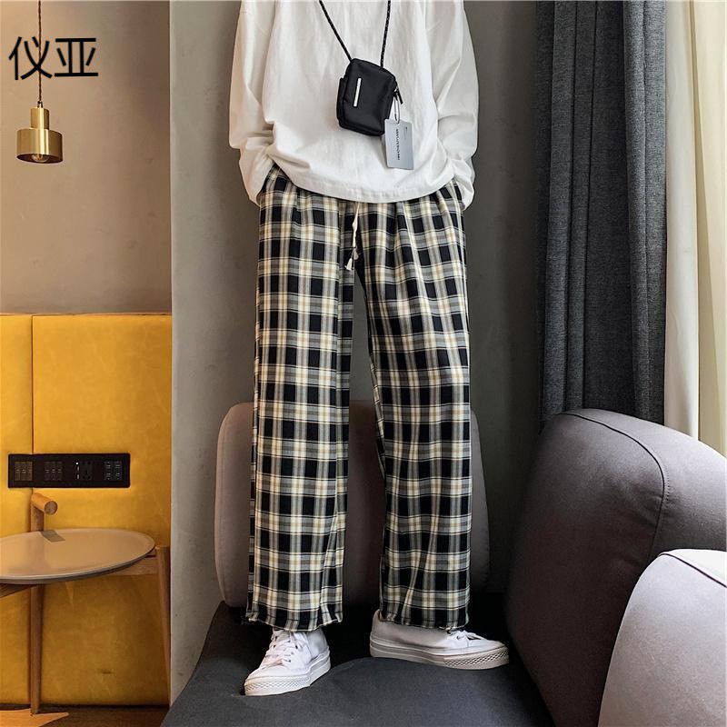 [HÀNG QUẢNG CHÂU] Quần Kẻ Caro Nam Nữ Mặc 2 Kiểu Ống Suông Và Jogger Bo Gấu Thể Thao phong cách Hàn Quốc | BigBuy360 - bigbuy360.vn